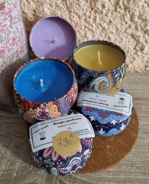 Bougie parfumée boite vintage