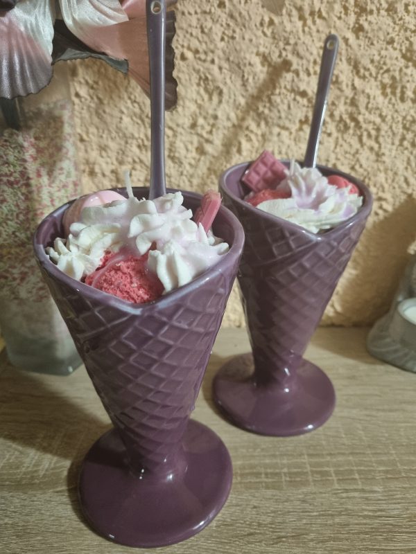 Coupe gaufré vanille fraise
