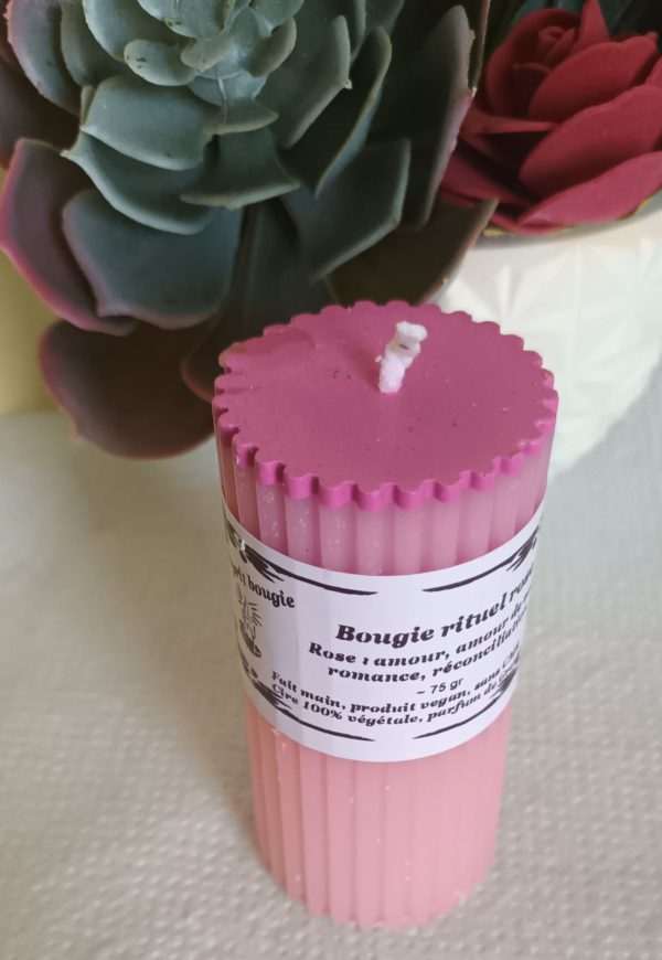 Bougie rituel Rose