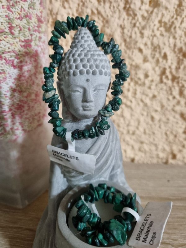 Bracelet Malachite chips