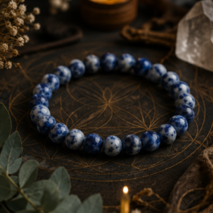 bracelet en sodalite – communication & sérénité
