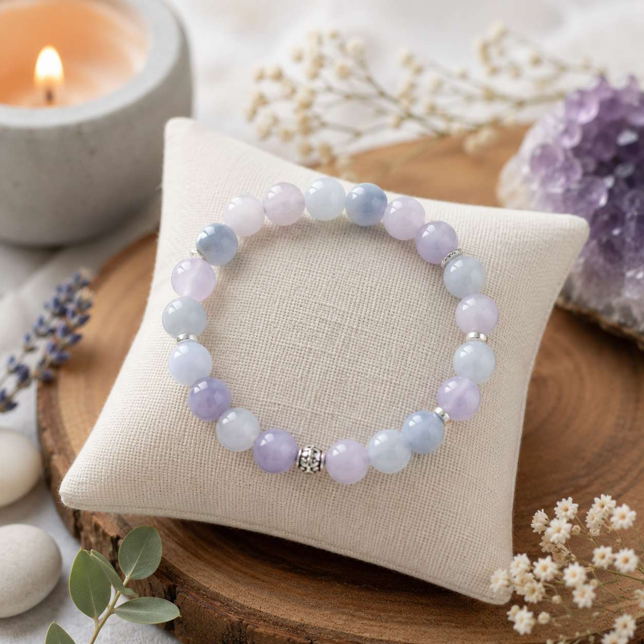 🌙bracelet en pierres naturelles🌙 sérénité & apaisement 🌙bracelet en pierres naturelles🌙 sérénité & apaisement