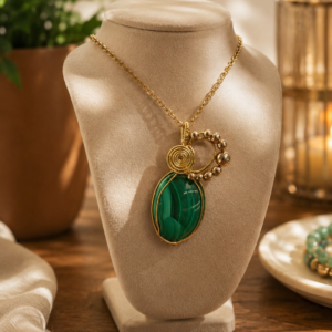 pendentif malachite – protection & transformation