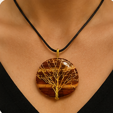collier jaspe paysage – arbre de vie collier jaspe paysage – arbre de vie