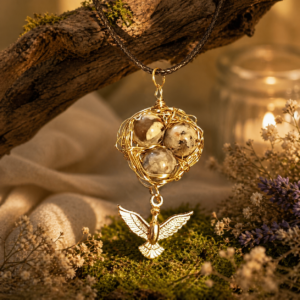 collier nid spirituel – protection & renaissance