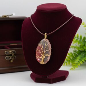 pendentif agate teintée – ancrage & harmonie