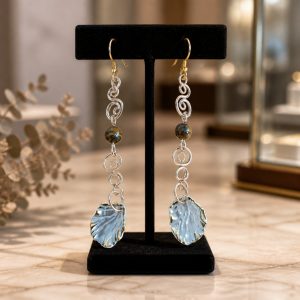 boucles d'oreilles labradorite – Élégance & protection