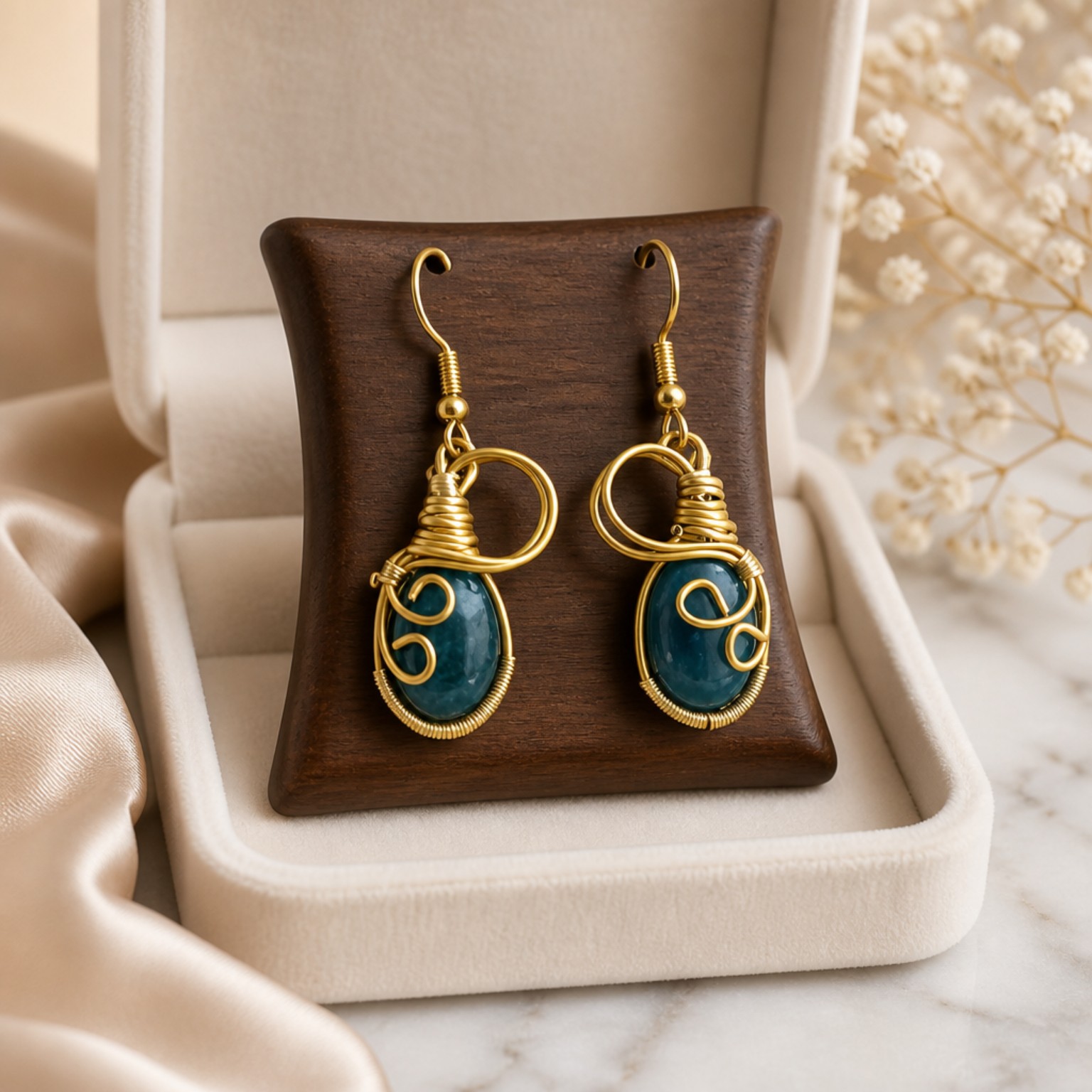 boucles d'oreilles aventurine verte boucles d'oreilles aventurine verte