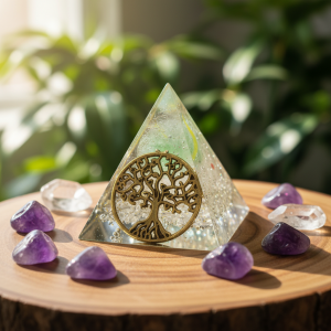 orgonite arbre de vie – quartz blanc