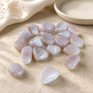 quartz rose – pierre roulée naturelle