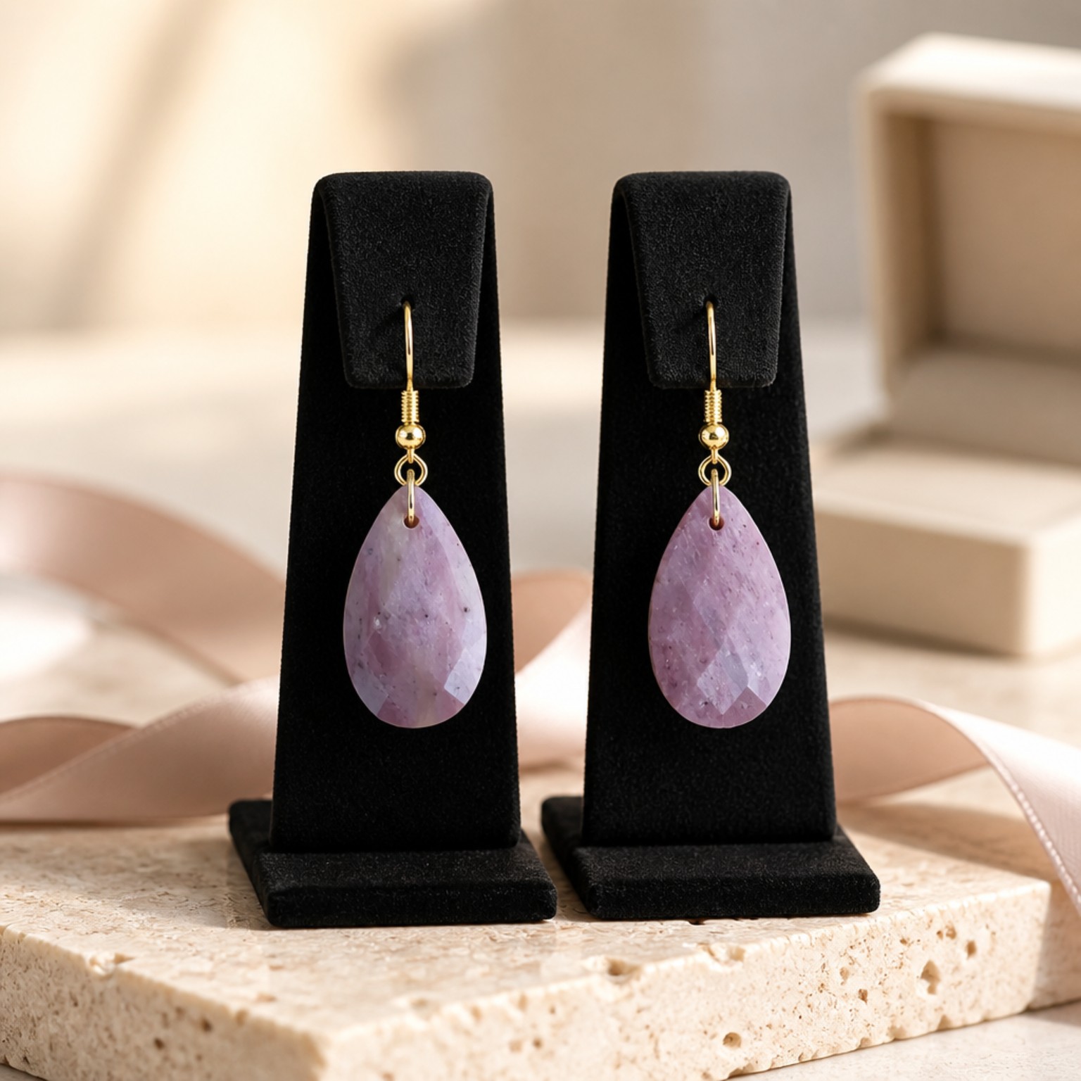boucles d'oreilles rhodonite – Équilibre boucles d'oreilles rhodonite – Équilibre